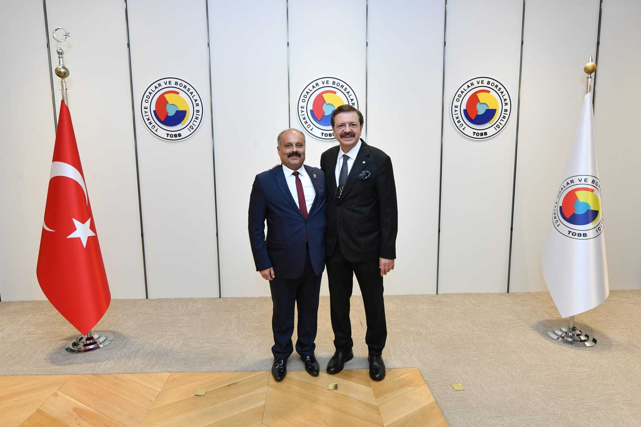 DİTSO YENİ YÖNETİMİ  M.RİFAT HİSARCIKLIOĞLU’NU ZİYARET ETTİ